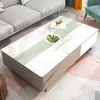 Toalha de Mesa para Mesa de Centro, Não Lavável, Impermeável e à Prova de Óleo, Jogo Americano para Mesa de Sala de Jantar, Jogo Americano Macio de Vidro Leve para Mesa de Centro, Jogo Americano Doméstico para Mesa de Centro
