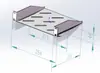 Caixa de Baixa Corrente para Desktop Pequeno Doméstico Gabinete de Estrutura Aberta Roteador DIY Gabinete de Rede Simples de 10 polegadas