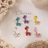 Jirafa de Dibujos Animados Doble Colgante DIY Collar Pulsera Dijes Joyería Venta Directa de Fábrica, Disponible para Lotes Mixtos Ventas Transfronterizas