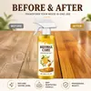 Spray de Cera de Abejas para Cuidado de la Madera para Pisos de Madera del Hogar y Muebles de Secuoya, Aceite de Cera de Mantenimiento Pulidor y Antirroturas