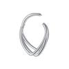 Novo Modelo 316 Aço Inoxidável Anel Fechado Sem Costura Piercing Nariz Brinco Septo Body Piercing Joia