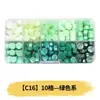 Perlas de cera octogonales, 100 estilos en compartimentos separados, perlas de cera para sellos de cera, empaque de caja de color mixto, venta al por mayor