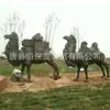 Escultura de Cobre de la Ruta de la Seda, Gran Adorno de Grupo de Camellos de Cobre para Desierto, Escultura de Animal de Cobre, Escultura de Animal de Cobre Abstracto
