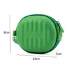Venta Directa de Fábrica de Nueva Bolsa Plegable para Guardar Gafas de Sol, Cremallera Irregular Personalizada, Bolso Ovalado de Muñeca