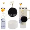 Accesorios Decorativos Stanley Correa de Mano de Cuerda Trenzada Estuche para Labial Llavero Duende Briqueta Funda de Silicona Antideslizante para Taza