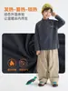 La nueva colección de invierno de Haimei para niños: Camiseta de manga larga de invierno 2026 con cuello semi alto, hecha de forro polar suave, capa base elegante y moderna