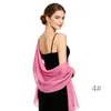 Xale de Chiffon de Alta Qualidade e Luxo para Trajes de Noite, Madrinhas, Vestidos de Casamento, Cheongsam, Lenço de Festa, Uso Duplo para Mulheres