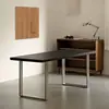 Escritorio de computadora de madera maciza, escritorio de oficina moderno minimalista, escritorio para juegos, escritorio de estudio, mesa de comedor, escritorio rectangular, banco de trabajo y mesa de estudio