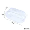 Capa Protetora para Boneca de Vinil PVC Transparente Oval Bolsa de Passeio para Bebê Tendência Caixa Surpresa Armazenamento Bolsa Suspensa Multifuncional à Prova de Poeira