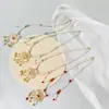 Colar Sino Estilo Antigo Cadeado da Paz Novo Estilo Chinês Colar Estilo Étnico Retro Pingente de Pérola Acessórios Antigos Hanfu Yingluo