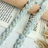 Encaje de Malla Pequeño Estilo Chanel de 1.2cm Hilo Dorado en Forma de S Cinta Colorida para Ropa, Accesorios para el Cabello DIY y Materiales Decorativos