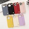 Adecuado para Iphone16Promax Soporte de Pulsera con Textura de Guijarros Apple 15/14Pro Gancho Cubierta Protectora Anticaídas