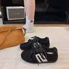 Zapatillas de entrenamiento alemanas de moda retro con estampado de leopardo para mujer, colección otoño 2026, nuevas zapatillas de carreras de suela gruesa, zapatillas deportivas y casuales de corte bajo