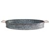 Bandeja Ovalada Galvanizada Europea Bar Cerveza Retro Metal Bandeja de Almacenamiento Artesanía Decorativa Bandeja de Hierro Hecha a Medida