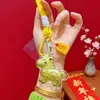 Colgante Año del Caballo, Oro Puro 999, Llavero de Riqueza Instantánea, Colgante para Bolso, Buena Suerte, Cadena para Teléfono de Caballo Pequeño, Regalo Empresarial