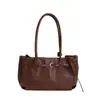 Bolso de Tote Retro Simple para Viajar para Mujer 2025 Invierno Nuevo Estilo Simple Casual Lujo Accesible de Moda Bolso de Hombro Único