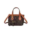Bolsa Satchel Estilosa de Alta Qualidade para Frutas e Legumes para Mulheres 2025 Nova Luxo Acessível Estampa Presbiópica Bolsa de Ombro Transversal Retrô