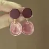Brincos Maillard de Alta Qualidade Cor Vermelha Ankora para Mulheres Ano Novo e Natal Brincos Elegantes Design de Nicho Outono e Inverno