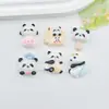 Dibujos Animados Lindo Casual Panda Resina Accesorios DIY Hecho a Mano Crema Gel Pasador Hebilla de Zapato Pegatina de Refrigerador Material para Joyería