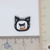 Capa de celular suit coolomi preta adesivo 3d resina pequenos acessórios acessórios cola de creme grampo de cabelo Diy atacado