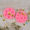 Una variedad de moldes de silicona con forma de abeja para decoración de pasteles de azúcar, moldes de chocolate, arcilla, herramientas de cerámica blanda
