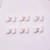 Decoraciones para uñas de moño color macarrón, pequeños accesorios de resina, pegamento de crema para manualidades DIY, funda de teléfono y accesorios para uñas