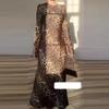 Vestido ceñido al cuerpo de estilo nacional con cordones y manga larga con cuello redondo blanco para mujer de otoño e invierno, estilo perezoso y temperamento transfronterizo.