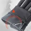 Moda Ciclismo Outono e Inverno Luvas Quentes de Lã para Esqui Esportes ao Ar Livre Veículo Elétrico Moda Luvas Impermeáveis Antiderrapantes