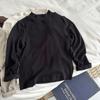 Camiseta Básica Masculina Manga Longa Primavera Outono Gola Alta Meia-gola Cor Sólida Macia Bebê Crianças Camiseta Manga Longa Tendência
