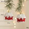 Nuevas decoraciones navideñas de plástico, pequeños colgantes, adornos de Papá Noel, suministros de diseño de ambiente en stock al por mayor