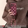 Pulsera de lunares a pantalla completa adecuada para funda de teléfono iphone18pm 16 agujeros precisos textura de cuero iphone17 silicona 15 niñas