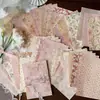 Papel de Material para Planificador Poema de Azúcar Flor Flotante Reino de las Flores Estilo Retro Planificador Floral Bolsa de Dolor Fondo de Decoración DIY Capa Base Collage