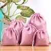 Nova bolsa para joias, bolsa de veludo com cordão, bolsa de veludo preta para acessórios, bolsa de veludo vazia, bolsa para joias e brincos atacado