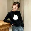 Camiseta Interior de Cuello Redondo para Niñas Estilo Nuevo 2026 Ropa Interior para Niños de Edad Media y Mayores Polar de Doble Cara Ropa de Otoño/Invierno Camiseta Pulóver Moderna