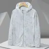 Roupa de proteção solar transfronteiriça unissex para verão, ciclismo e pesca ao ar livre, jaqueta fina resistente a UV, proteção de seda gelada de secagem rápida