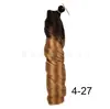 Peluca trenzada rizada en espiral africana de onda suelta recta y curva de 24 pulgadas