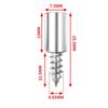 Soportes para laminados integrados con tornillos autorroscantes sin orificios, soportes para placas divisorias, clavos, soportes fijos para armarios y estanterías de almacenamiento.