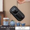 Juego de té de viaje portátil de Kung Fu, juego de té de cerámica para exteriores, taza rápida, regalo de negocios, venta al por mayor, logotipo personalizado