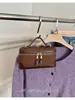 Bolso de mano de nicho retro con bloques de color para mujer, nuevo bolso tipo lonchera de moda 2026 con bloques de color de lona, bolso casual de hombro y cruzado