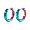 Pendientes Acero Inoxidable Transfronterizos Más Vendidos Minimalistas Pendientes Desnudos Acero de Titanio Pendientes Geométricos Apilables Versátiles Pendientes Básicos