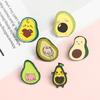 Broche de joyería de la serie de aguacate de dibujos animados creativo, lindo, broche de aleación con forma de fruta, insignia de gota de aceite