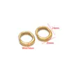 Acero Inoxidable Chapado al Vacío Oro 18K Círculo Irregular Ovalado Colgante DIY Collar Sencillo Accesorios de Joyería Venta al por Mayor Transfronterizo