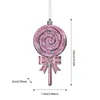 Nuevo Colgante de Árbol de Navidad Transfronterizo Helado Azul Encanto Pequeña Navidad de Caramelo Navideño Tridimensional Reno Adornos