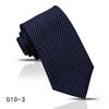 Corbata Rayada para Hombre Camisa Profesional de Negocios de Alta Gama Azul Azul Marino Anudada a Mano Corbata de 8cm Shengzhou Lista para Enviar