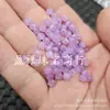 Passepartout Cuadrado Violeta Jade Cuentas Sueltas Jade Cuarcita Púrpura Cuentas Facetadas Cuentas Poligonales Accesorios de Joyería Cuentas