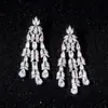 Pendientes Exquisitos y Ultrabrillantes de Gota de Agua para Novias, Populares en Europa y América, Adecuados para Banquetes y Bodas Nupciales en Dubái