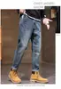 Jeans Masculino Novo Primavera e Outono 2026, Tendência Americana Retrô Simples Casual Largo Reto Calça Jeans