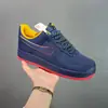 Tênis FAI Air Force One Cogumelo Pequeno Original Puro com Solado Grosso Masculino e Feminino Confortável Antiderrapante Sapatos Casuais Tendência da Moda para Casais