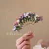 Grampo de Cabelo de Mosquitinho Estilo Liu Yifei, Grampo de Cabelo de Flor Artificial Super Fada, Acessório de Cabelo para Noiva, Grampo de Cabelo Versátil Personalizado