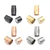 Fivela Magnética de Corda de Couro de Aço Inoxidável Cor de Titânio 304 Preservação de Cor Par de Fivelas de Pulseira de Corda de Couro com Sucção Acessórios para Joias DIY